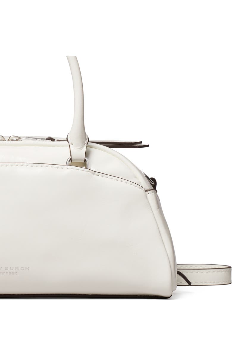 Tory Burch Small Bowler Top Handle Bag, Alternate, color, Bianco