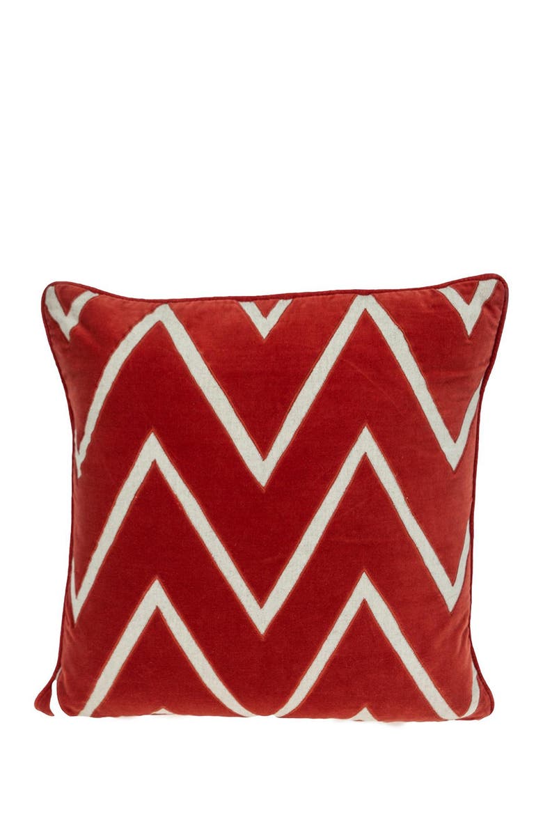 PARKLAND COLLECTION Onyx Crimson Throw Pillow, Main, color, Crimson