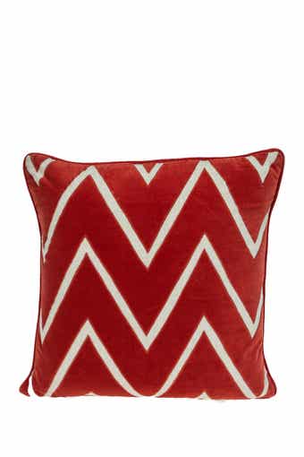 Onyx Crimson Throw Pillow