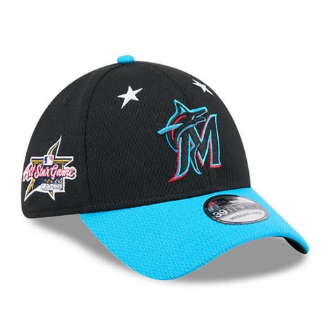 Men's New Era Black/Blue  Miami Marlins 2025 MLB All-Star Game 39THIRTY Flex Hat