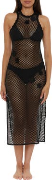 Becca Castaway Island Sheer Mesh Cover-Up Dress