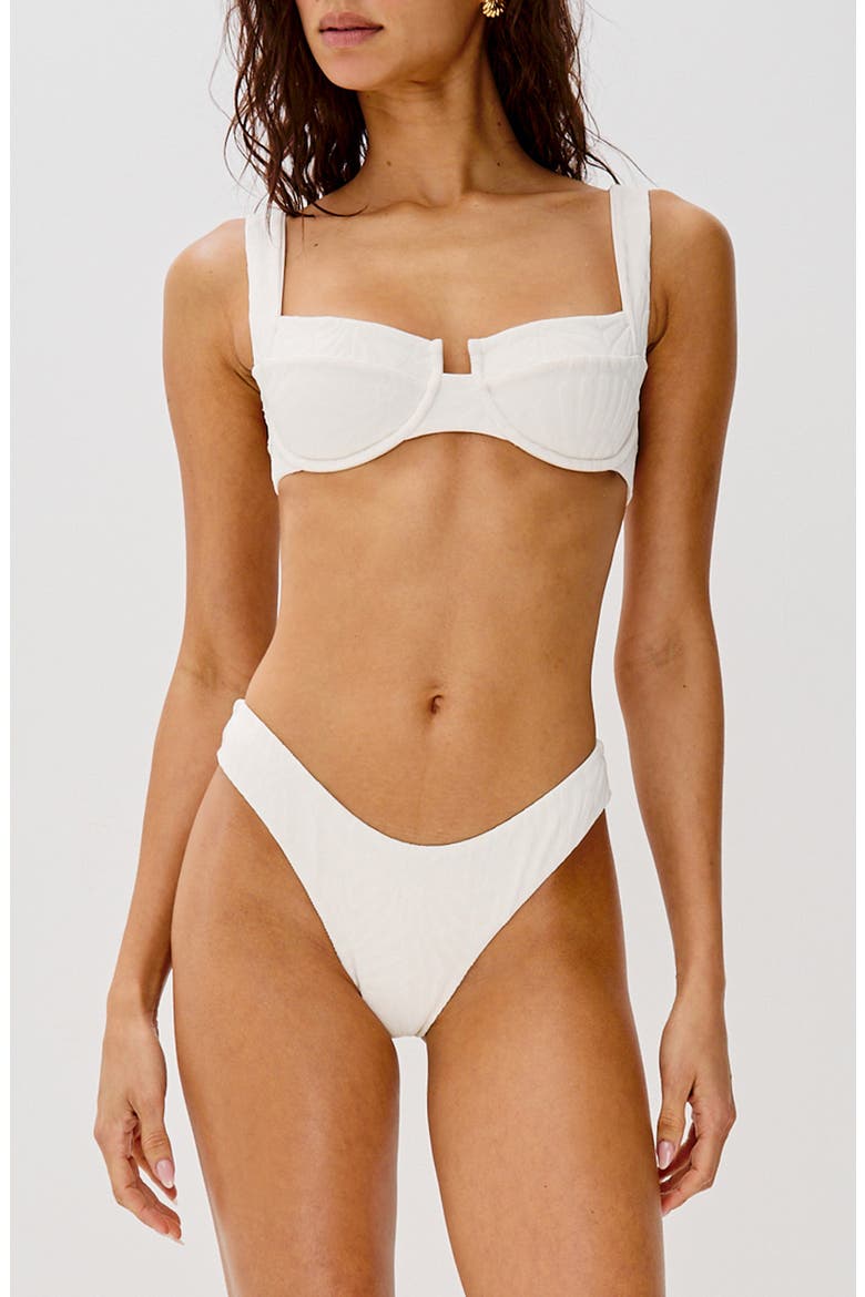 Rocky French Cut Bikini Bottoms, Alternate, color, CREAM
