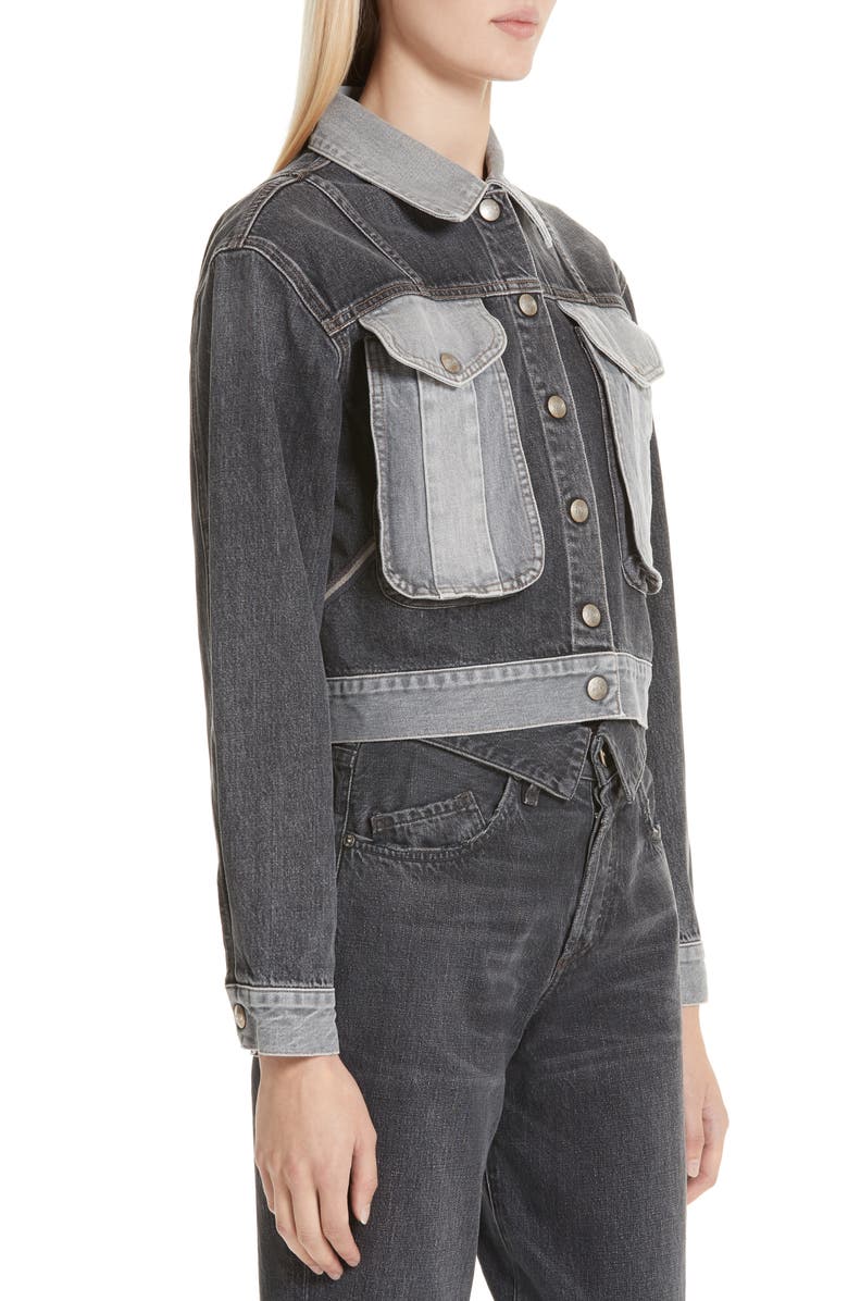 Jean Atelier Veroniqua Denim Jacket, Alternate, color, 