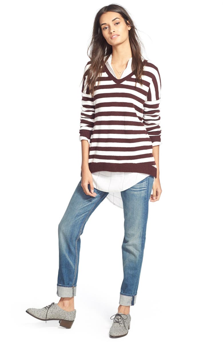 Treasure & Bond Treasure&Bond Drapey Plaid Tunic, Alternate, color, 