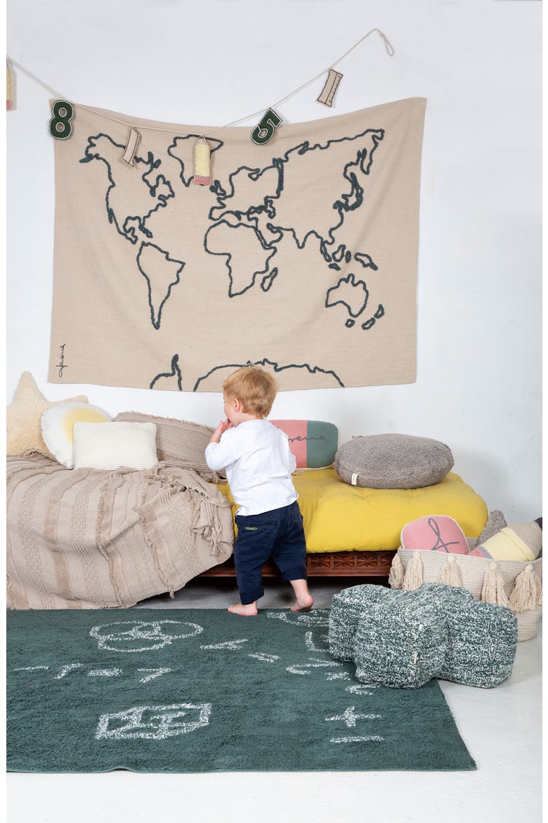 Map Wall Hanging, Alternate, color, IVORY