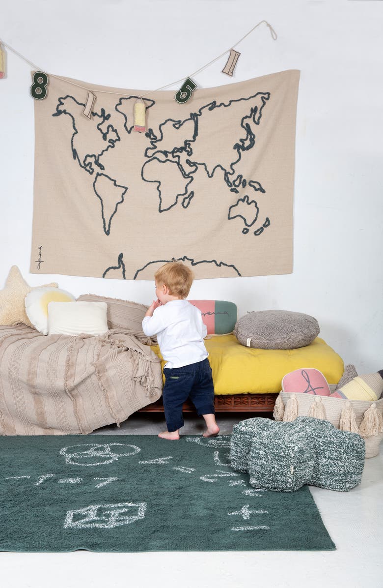 Lorena Canals Map Wall Hanging, Alternate, color, Ivory