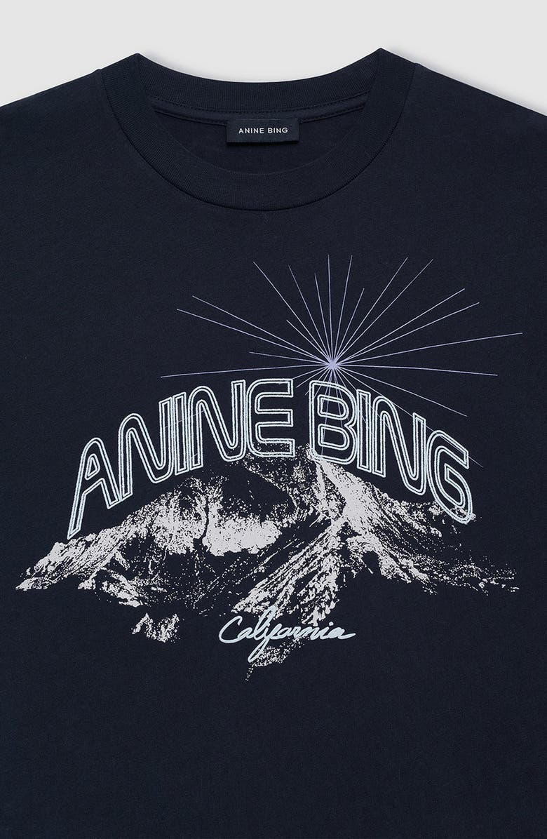 ANINE BING Walker Tee, Alternate, color, Vintage Black