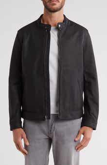 Frye Cafe Leather Racer Jacket