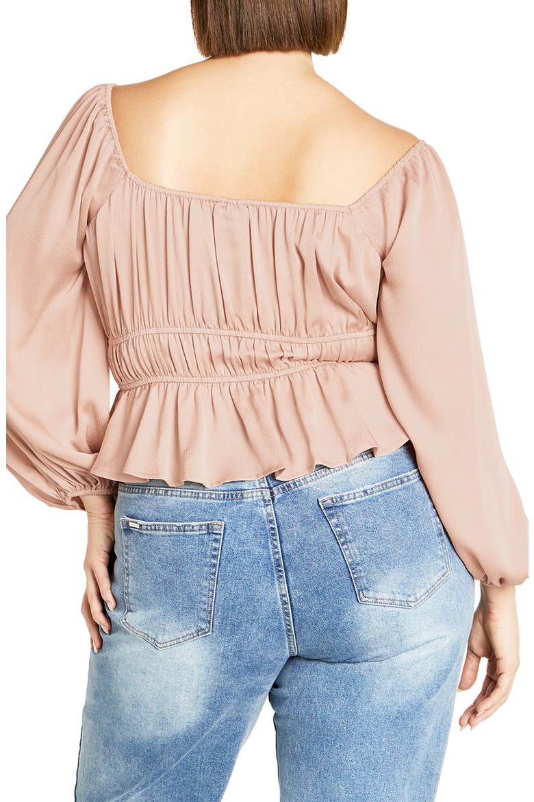 Georgie Shirred Satin Top, Alternate, color, CHAMPAGNE GOLD