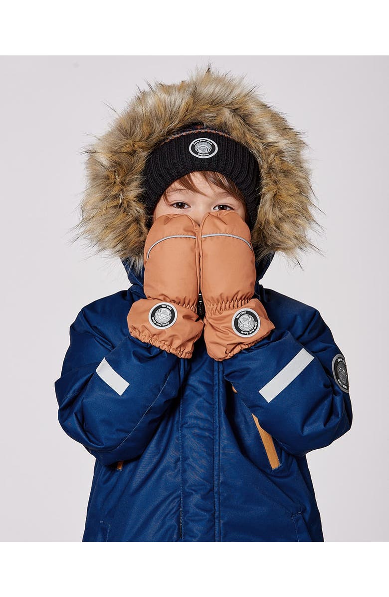 Deux par Deux Boy Winter Mittens Play, Alternate, color, Brown Sugar