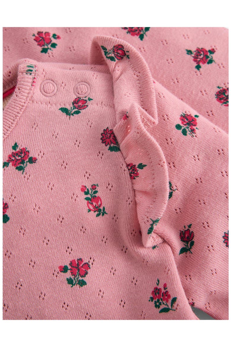 Kids' Printed Pointelle Top & Leggings Set, Alternate, color, PINK SPACED FLORAL