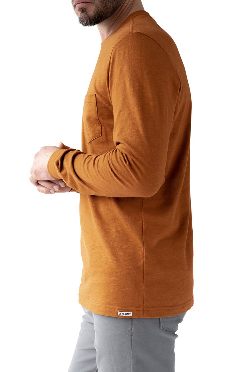 Devil-Dog Dungarees Signature Long Sleeve Pocket T-Shirt, Alternate, color, 