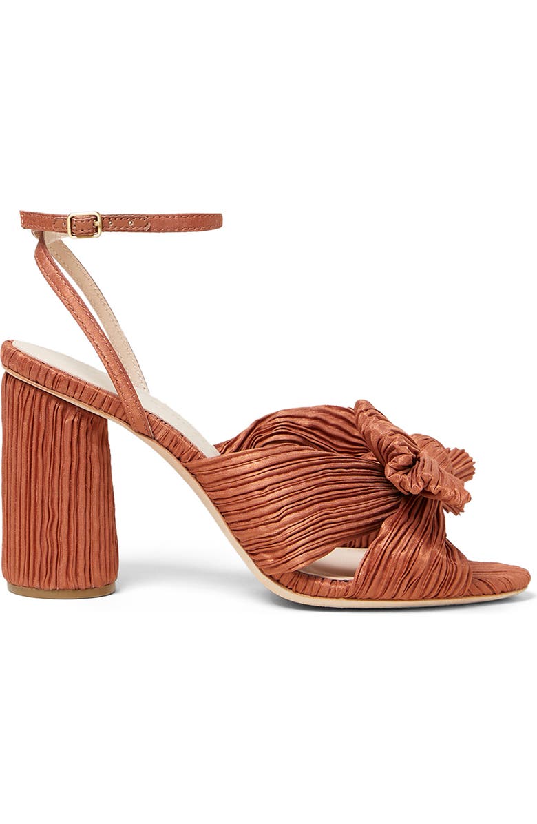 Loeffler Randall Camellia Knotted Sandal, Alternate, color, Terracotta