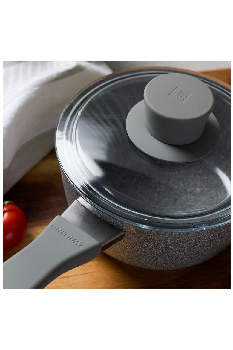 Parma Plus 1.5-Quart Saucepan with Lid, Alternate, color, GREY