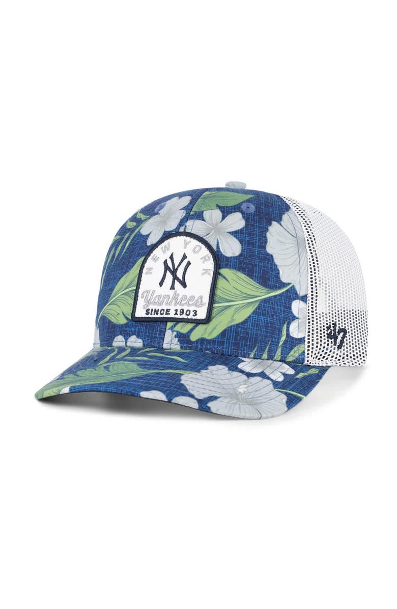 '47 Men's '47  Navy New York Yankees Tei Beachside Adjustable Trucker Hat, Main, color, Navy