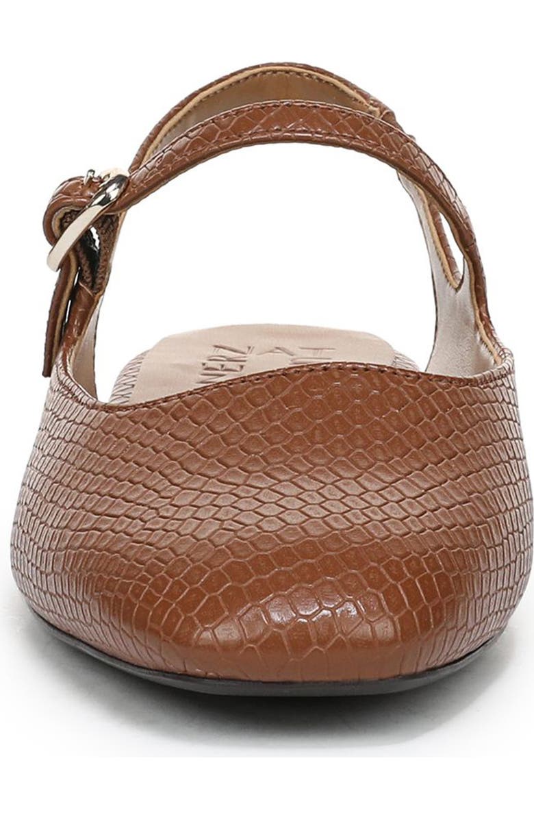 Naturalizer Anikka Flat, Alternate, color, Walnut Brown Faux Leather