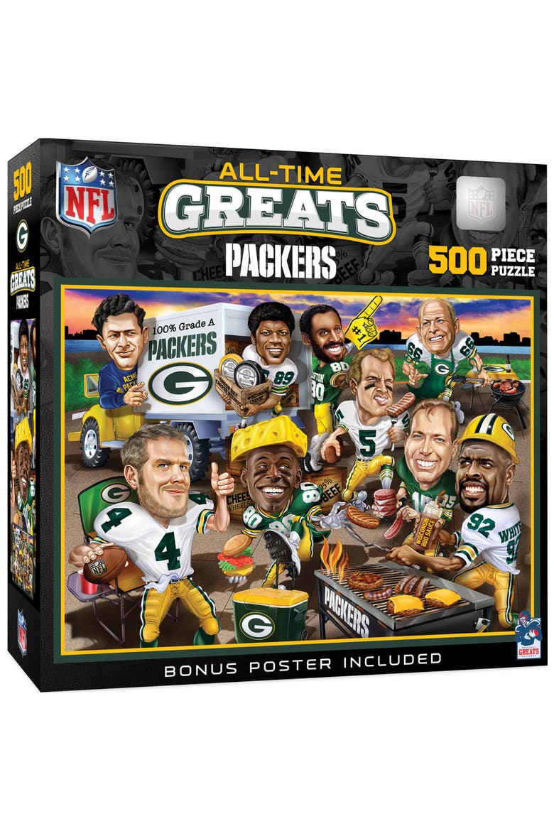 Green Bay Packers 500 Piece Puzzle, Main, color, Multicolor