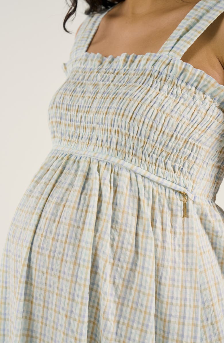 Cache Coeur Maternity and Nursing Midi Smock Dress Alice, Alternate, color, Multicolor