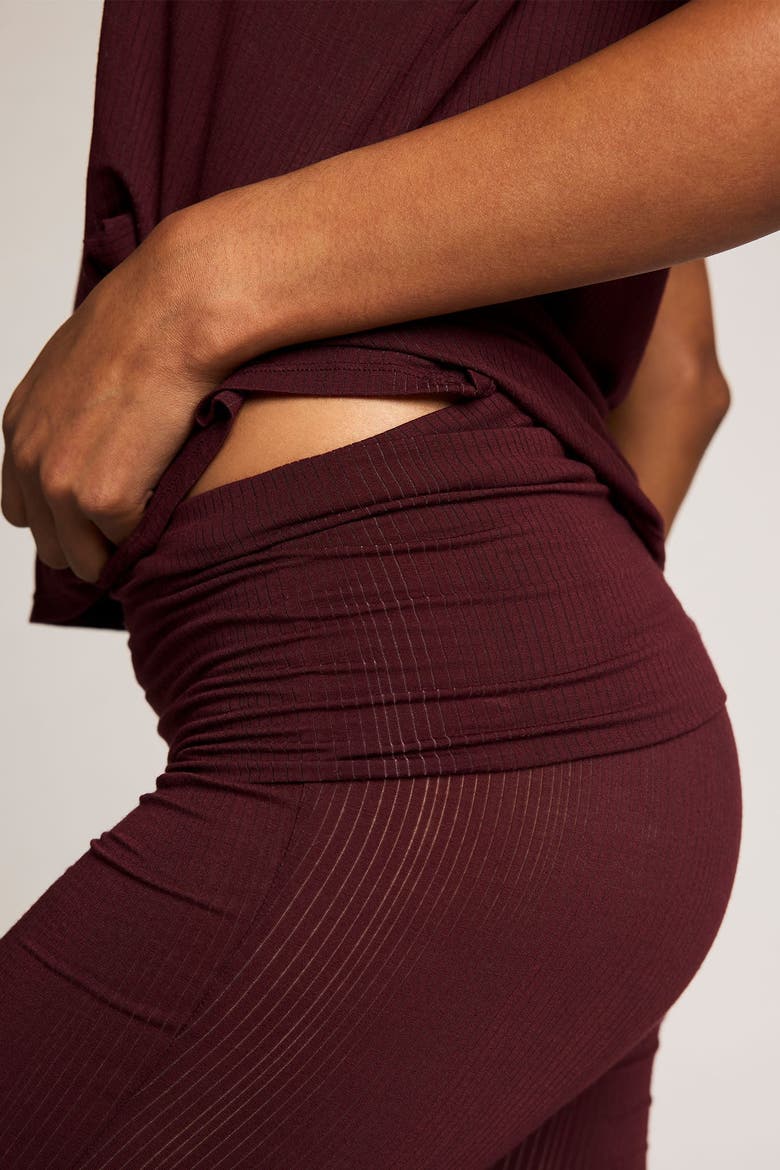 Whipped Roll Down Pant, Alternate, color, Garnet