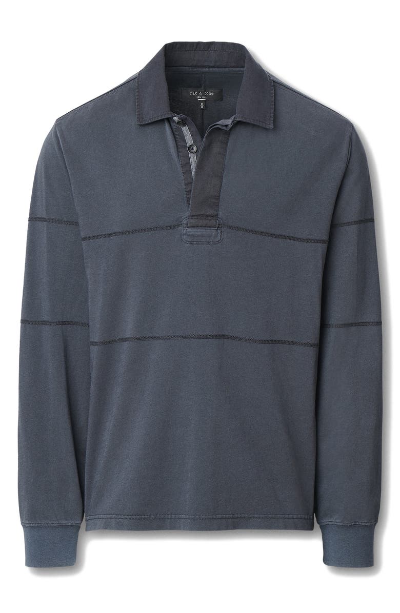 rag & bone Washed Rugby Shirt, Alternate, color, 