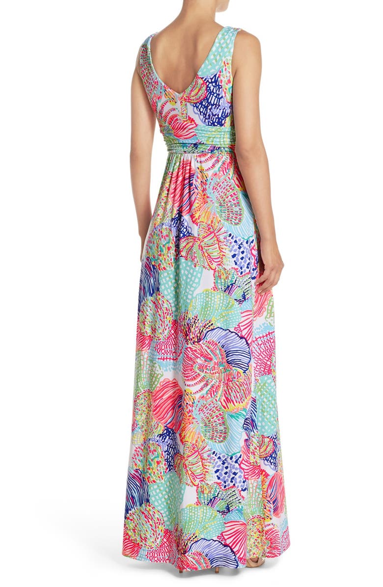 Lilly Pulitzer<sup>®</sup> 'Sloane' Print Jersey Maxi Dress, Alternate, color,