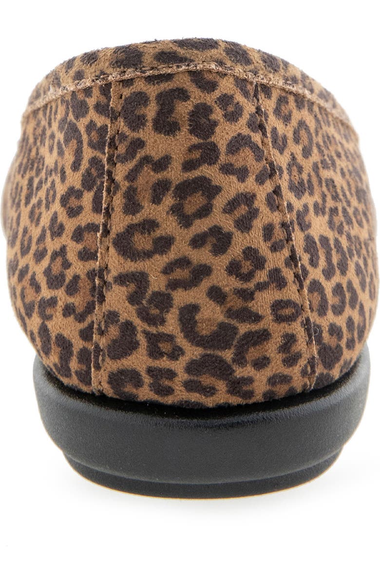 Aerosoles Big Bet Ballet Flat, Alternate, color, Tan Faux Leopard Suede