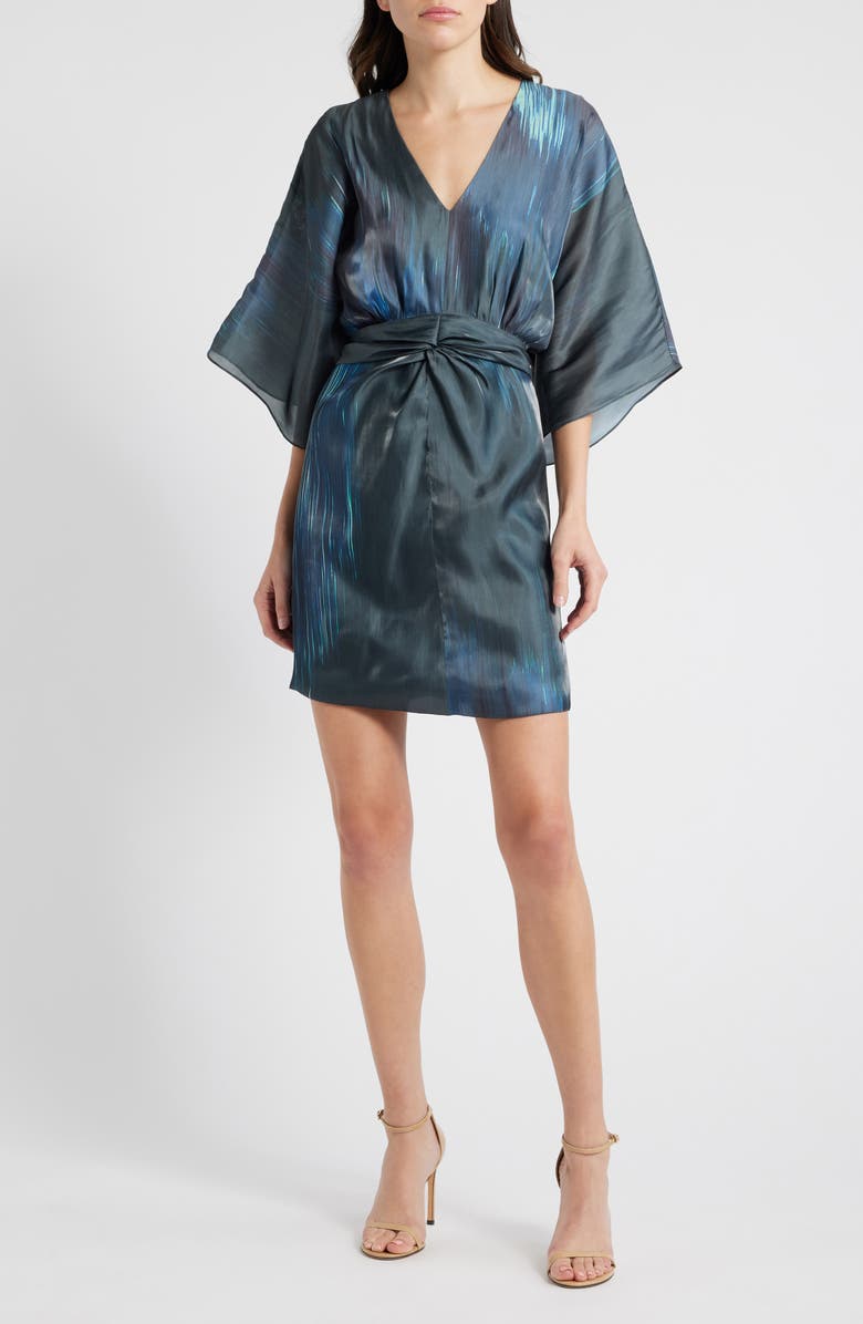 CIEBON Bela Print Minidress, Main, color, 