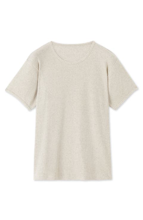 Courtney Cotton Linen Rib T-Shirt