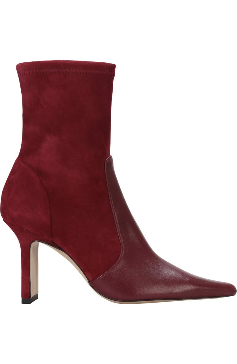 BOSS Safra Pointed Toe Bootie, Main, color, Dark Red