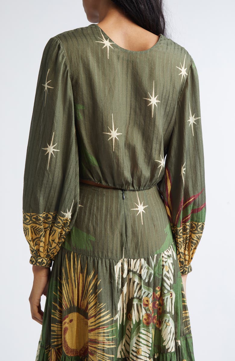 Johanna Ortiz Afterwork Reversible Crop Top, Alternate, color, Green / Yellow