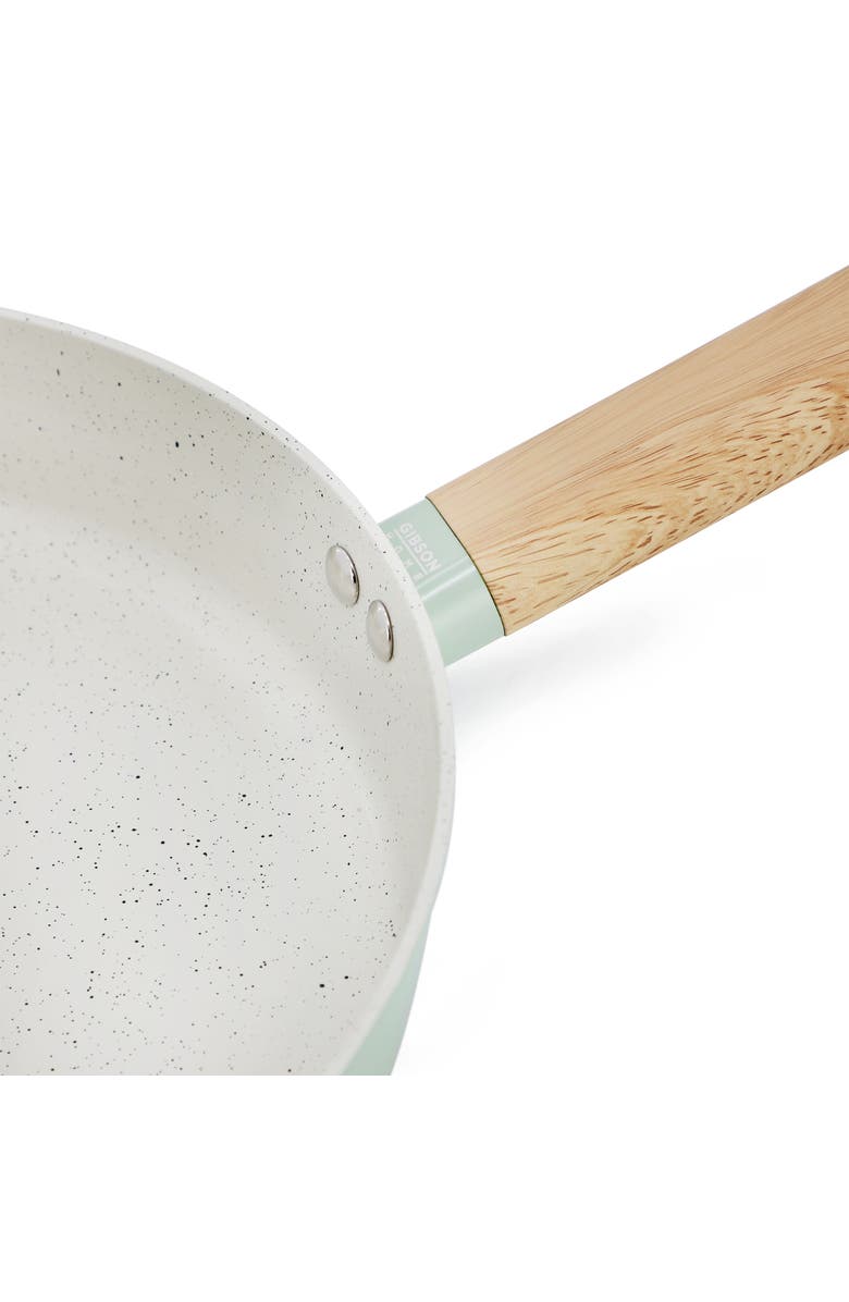 Gibson Home Marbleton Ceramic Nonstick Alumium 9.5 Inch Frying Pan, Alternate, color, Green