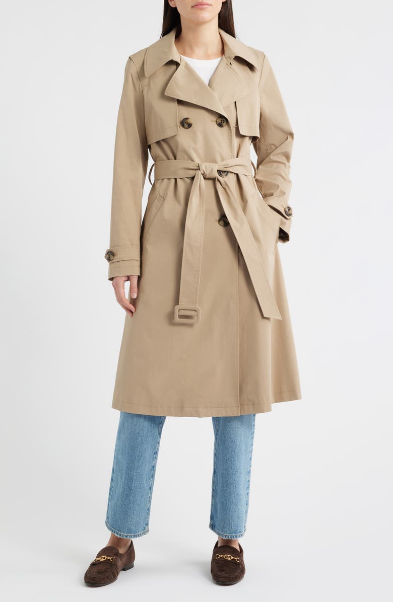 Sam Edelman Double Breasted Trench Coat, Main, color, 