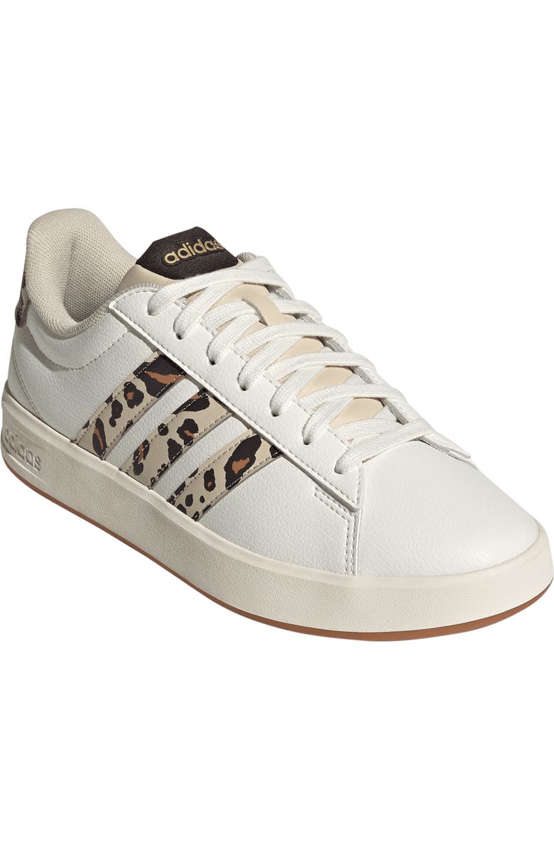 adidas Grand Court 3.0 Sneaker, Main, color, Crystal Linen/ Coffee/ Gold