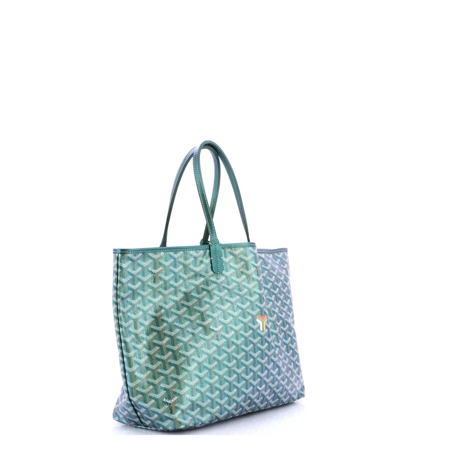 Saint Louis Tote Iridescent Coated Canvas PM, Alternate, color, Green