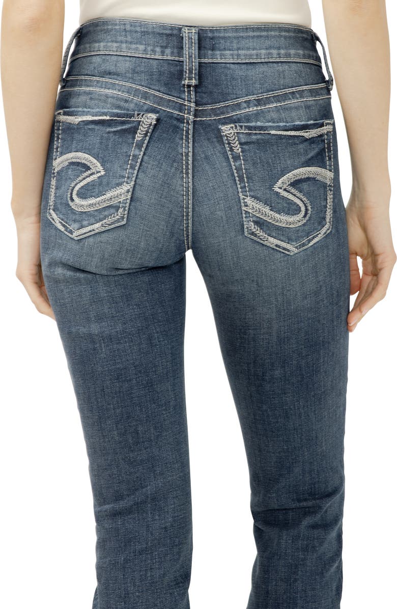 Silver Jeans Co. Suki Curvy Mid Rise Straight Leg Jeans, Alternate, color, Hargrave