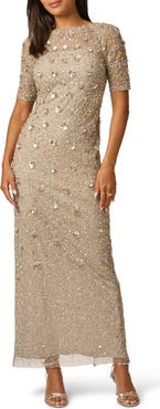Adrianna Papell Beaded Evening Gown