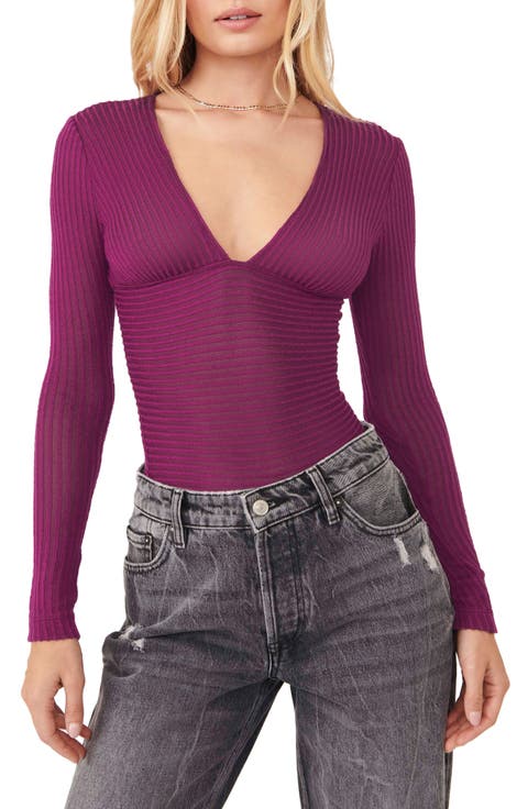 Lindsey Plunge V-Neck Top