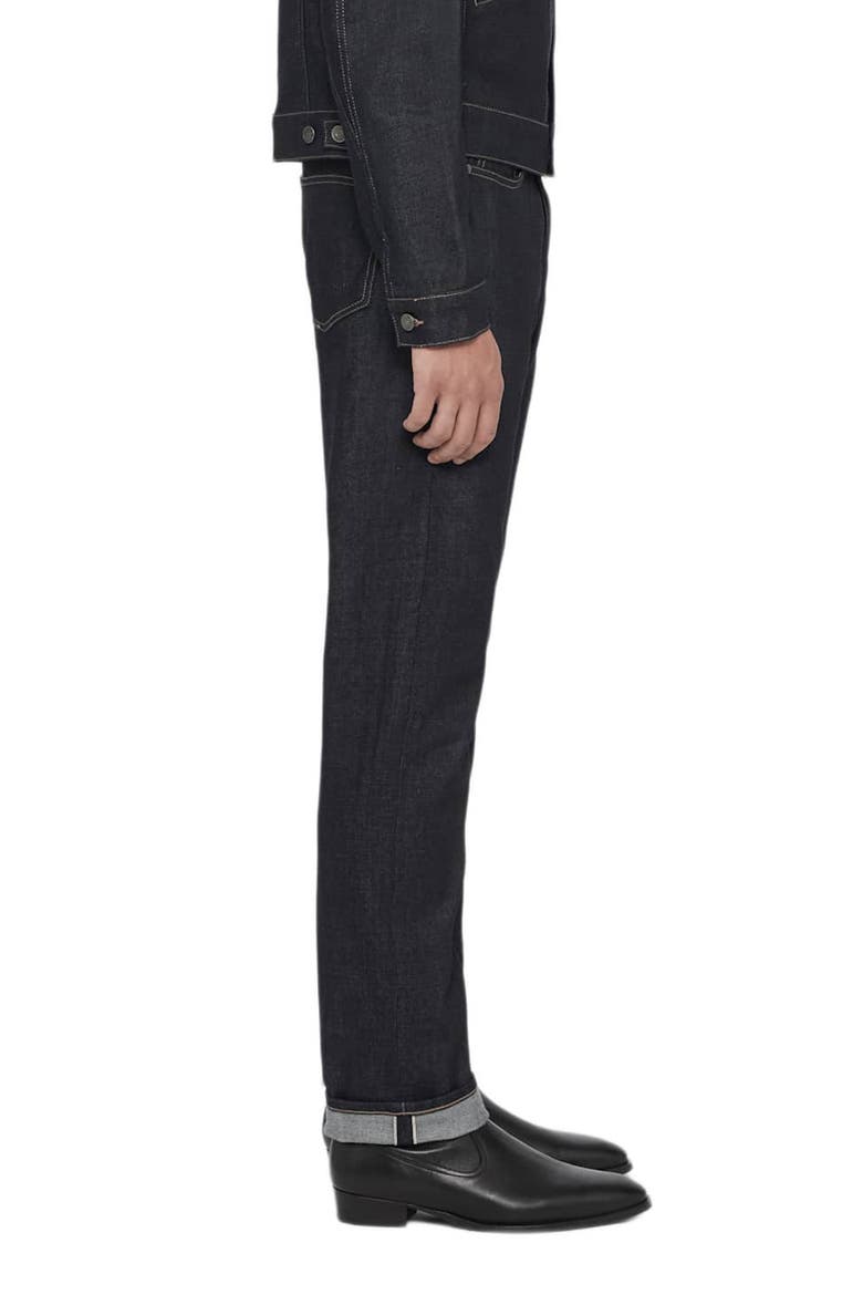 Slim Straight Leg Selvedge Jeans, Alternate, color, INDIGO SELVEDGE