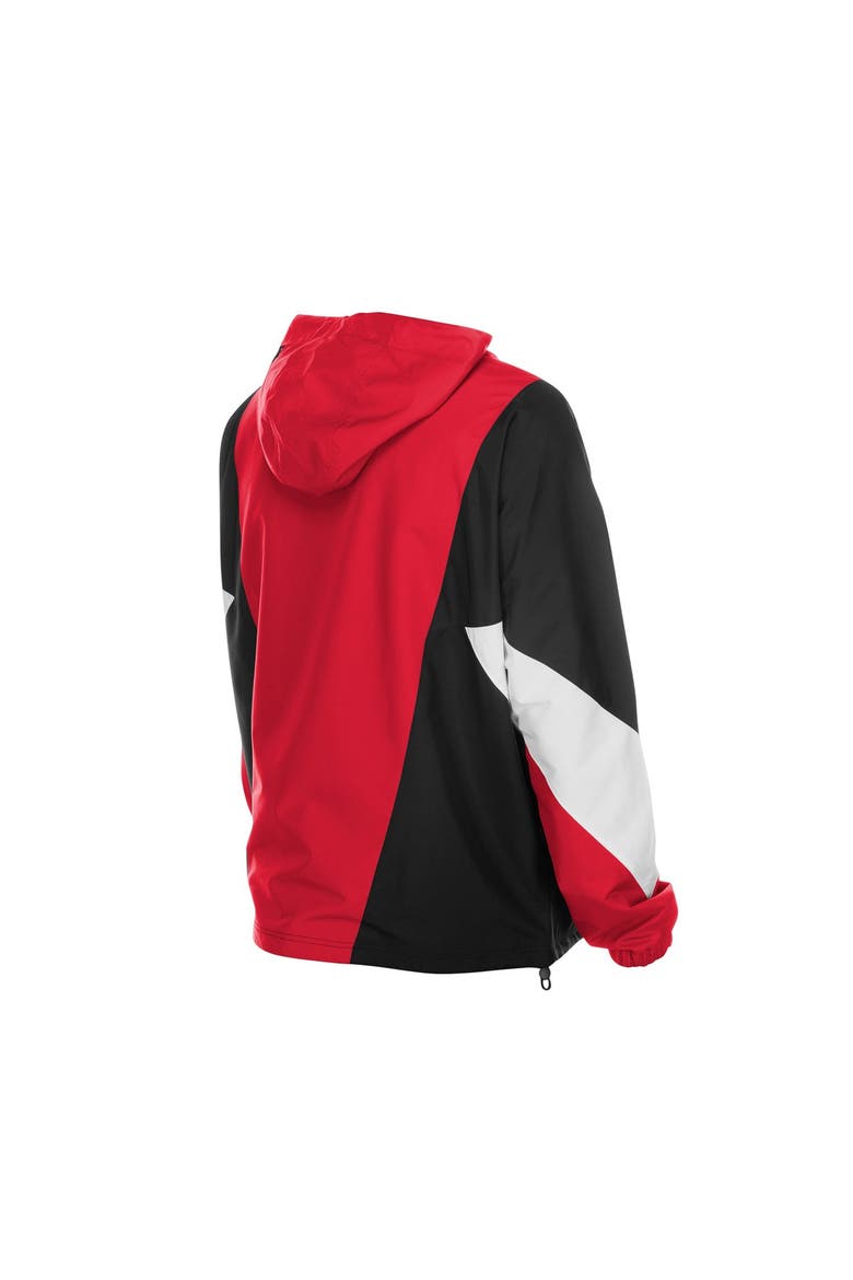 Men's New Era  Scarlet San Francisco 49ers Quarter-Zip Windbreaker Jacket, Alternate, color, Scarlet