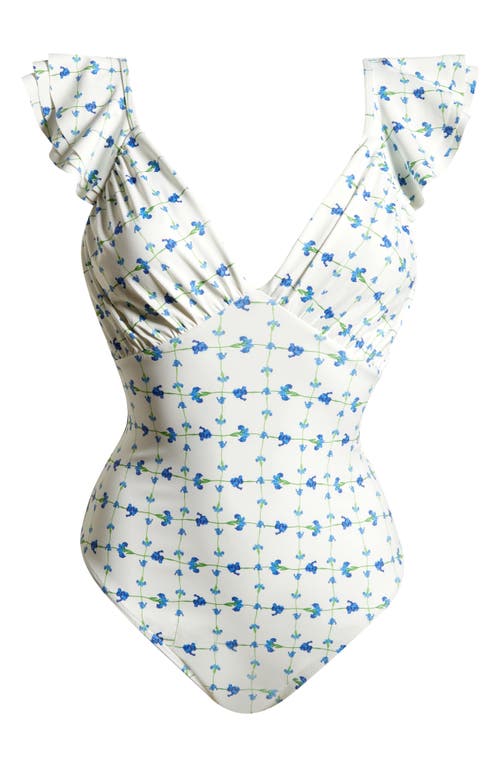 Shop Hutch Cala Flutter Sleeve One-piece Swimsuit