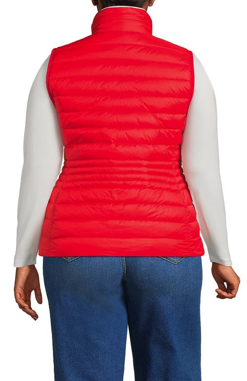 Lands' End Plus Size Wanderweight Packable Down Vest In Multi
