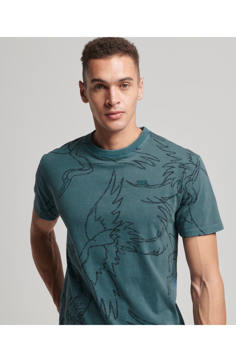 Superdry Vintage Print T-Shirt, Alternate, color, 