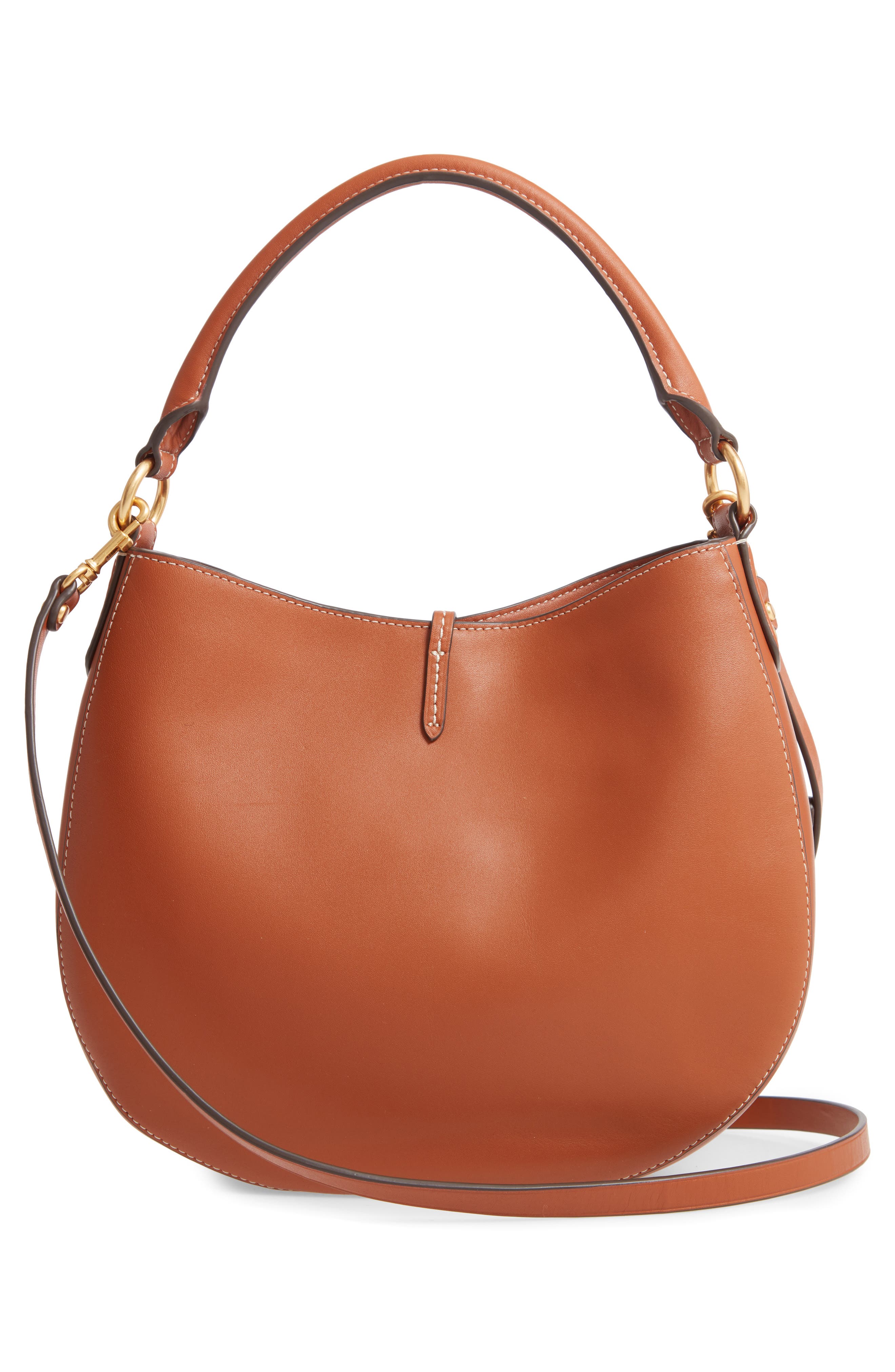 Mini Miller Leather Hobo Bag, Alternate, color, AGED CAMELLO