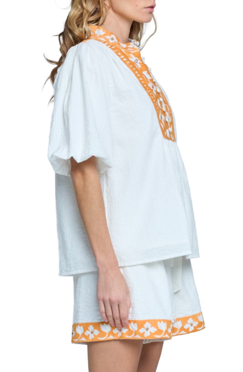 CIEBON Aphyna Puff Sleeve Top, Alternate, color, White