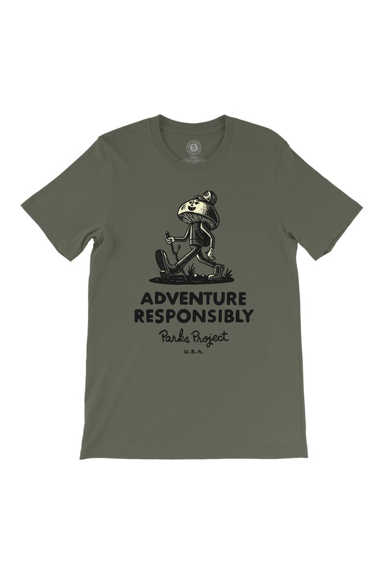 Men's Adventure Responsibly Hiker Graphic Tee, Main, color, OLIVE