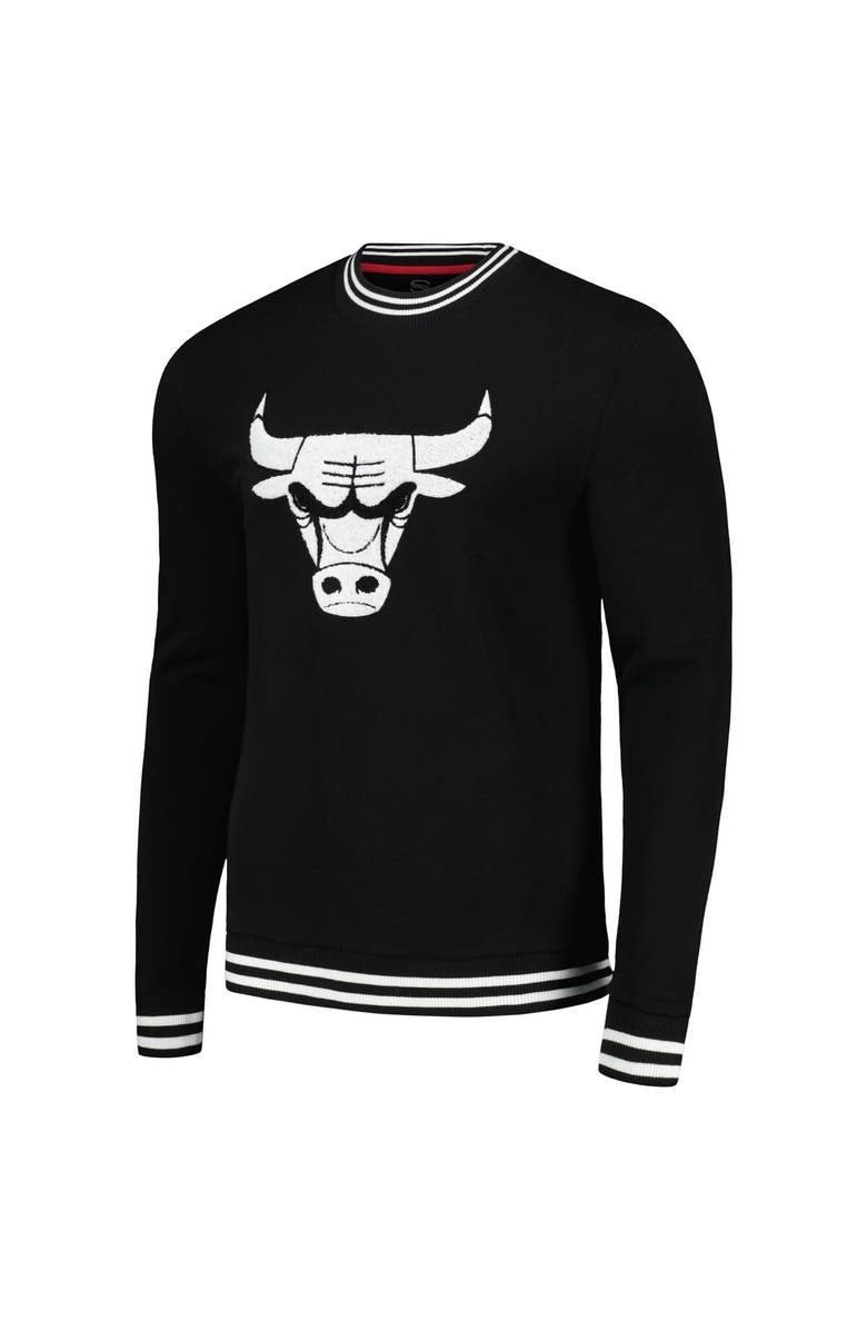 Stadium Essentials Men's Stadium Essentials Black Chicago Bulls Club Level Pullover Sweatshirt, Alternate, color, Heather Gray