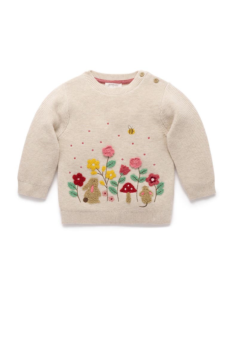 Woodland Jumper, Main, color, Wheat melange
