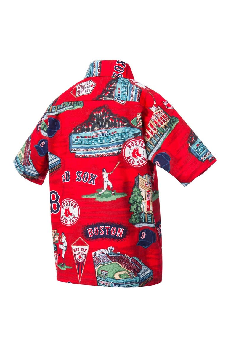 Youth Reyn Spooner Red Boston Red Sox Scenic Button-Up Shirt, Alternate, color, Red