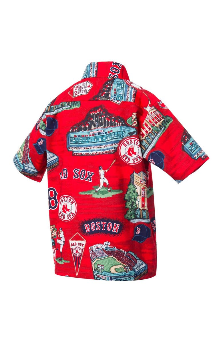 Reyn Spooner Youth Reyn Spooner Red Boston Red Sox Scenic Button-Up Shirt, Alternate, color, Red