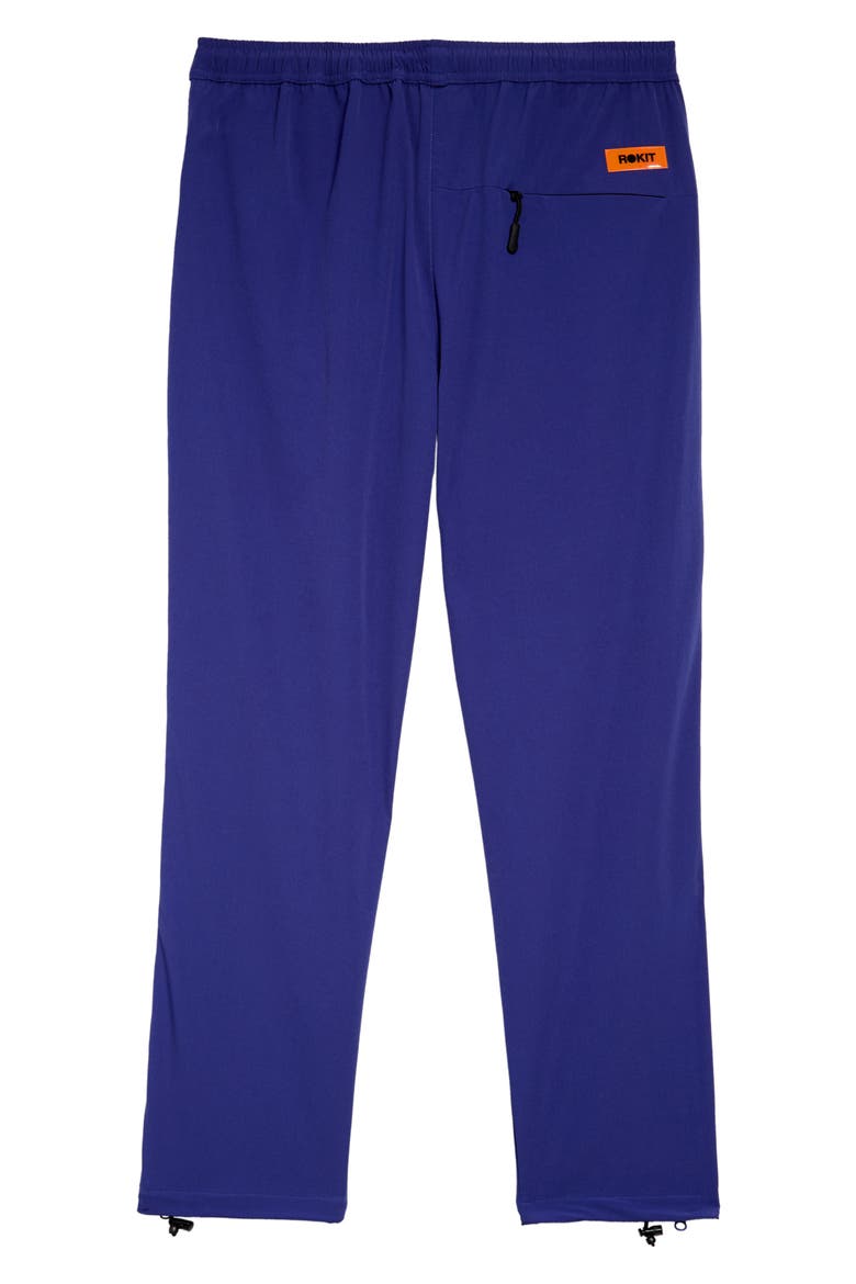 Sniper Logo Side Zip Track Pants, Alternate, color, ROYAL BLUE